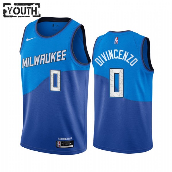 Milwaukee Bucks Trikot Donte DiVincenzo 0 2020-21 City Edition Swingman - Kinder
